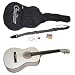 38" White Acoustic Guitar With Accessories - Extra Packaging