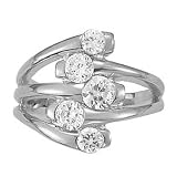 14K White Gold Diamond Right-Hand Ring