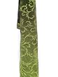 Nature's Glow Green Glitter Embroidered Wired Christmas Ribbon 2.5" x 60 Yards