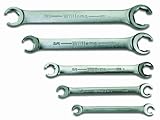 Snap-on Industrial Brand JH Williams WS-14 5-Piece Double Head Flare Nut Wrench Set