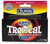 144 Durex Color and Scents Condoms - Aslo Known As Tropical Condoms