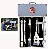 MLB Boston Red Sox 8pc. BBQ Set w/Case