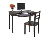 Review Chairs By ObiwanSales ES252W / OSP Designs ES252W Expresso Finish SOLID WOOD Student Computer Desk & Chair Set