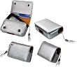 Cellet Eppii Sparkling Silver Slim Pouch with Hand Strap - Retail Packaging