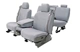 Coverking Ballistic Custom Fit Seat Covers - BALLISTIC GREY, Front Row Seats 2005 - 2006 Toyota Tundra LIMITED MODEL, 50/50 bucket, w/pwr driver seat, w/side airbag
