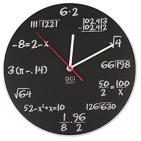 Pop Quiz Math Clock