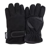 FLOSO® Childrens/Kids Thermal Thinsulate Fleece Gloves with Palm Grip (3M 40g)