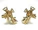 Jesus Fish Gold Cufflinks