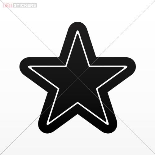 Decals Stickers Size: 5 X 4.8 Inches Black