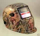 Solar Auto Darkening Welding & Grinding Helmet Hood Mask Golden Leaf Camouflage