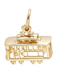 Rembrandt Charms Cable Car Charm, 10K Yellow Gold