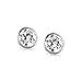 Bling Jewelry Mens CZ Martini Set Bezel Sterling Silver Stud Earrings