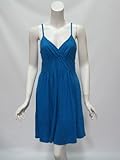 IMAGE OF Michael Stars womens surplice caribbean blue tank sun dress OS
