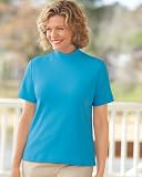 UltraSofts by National Cotton-Polyester Mock Top