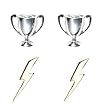 Anna Sheffield&reg; for Target&reg; Trophy and Lightning Earring Set