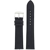 Watch Band Genuine Ostrich Leather Strap 18mm Black with Quick Release Springs