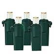 Set of 50 LED Warm Clear Wide Angle Christmas Lights - Green Wire