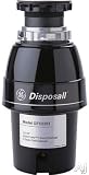 GE Disposall GFC535T 1/2 HP Continuous Feed Waste Disposer with 2600 RPM Grinding Action, Dual Swivel Impeller, EZ Mount Installation, Line Cord Power Connection and QuietPower I Sound Package