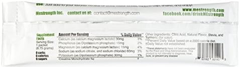 Mestrength Electrolyte Drink Mix - A Naturally Flavored, Sugar Free, Hydration Powder (Lemon Lime, 10 Sticks)