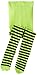 Jefferies Socks Girls 2-6X Stripe Tights, Lime/Black, 2-4 Years