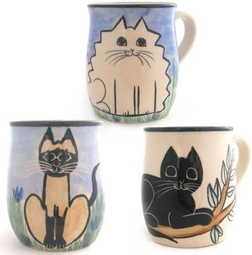 Deluxe WHITE Fat Cat Mug