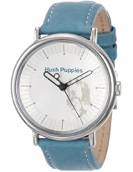 Hush Puppies Womens HP.3760L.2503 Signature Round Stainless Steel Genuine Leather Watch
