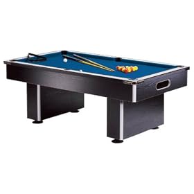 The Cheshire Slim Line 6ft Slate Bed Pool Table (Black Ash) (Choice of Cloth Colour)