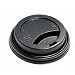 IFN Green 30-1108B PLA Hot Cup Lid, 8 oz Capacity, 3.3" Length x 3.3" Width x 0.80" Height, Black (Case of 1000)