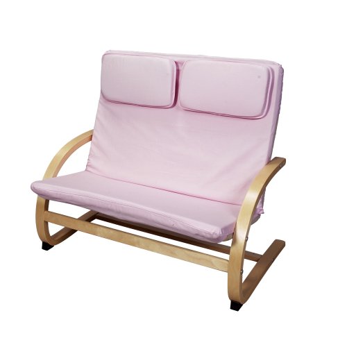 Kitchen: Bentwood Cushioned Bench Pink