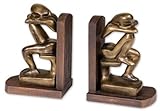 Deep Thought, Bookends, Set of 2 by Uttermost - Distressed Copper Finish with Dark Mahog (17070)