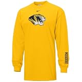 Nike Missouri Tigers Yellow Classic Logo Long Sleeve T-shirt
