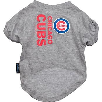 Chicago Cubs MLB Pet T-Shirt, X-Large, Color:Gray