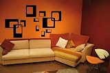 Produkt-Bild: Wandtattoo Wandaufkleber Wallsticker Retro square abgerundete Ecken apfelgr&uuml;n