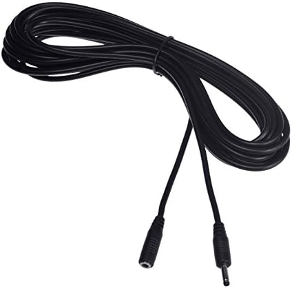 16.5ft (5m) 1.3mm Universal DC Power adaptor Extension Cable for Mustcam, Foscam, Agasio, Tenvis, Loftek Wireless IP Camera (Black)