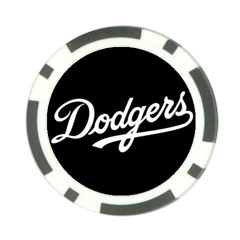Dodgers LA Poker Chip Card Guard Great Gift Idea