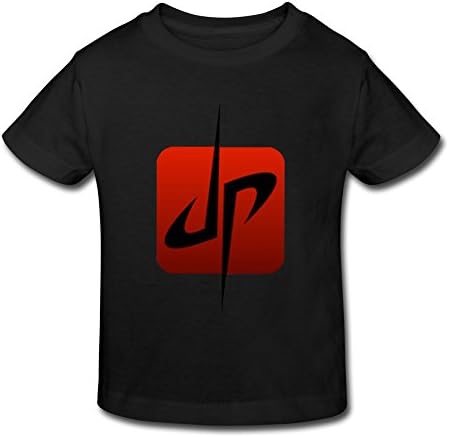 MENEO Baby Toddler Dude Perfect Logo Boys/Girls T-shirt Age 2-6 Black 4 Toddler