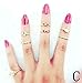 Epiestore(TM) (7PC) Tide of Fashion and Personality Female Joint Punk Rivet Joint Gold-plated Ring
