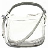 Coach Large Leather Convertable Zoe Pearl White Hobo Handbag 14706