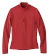 Ladies' Long Sleeve Polyester Pinstripe Eyelet Knit Top