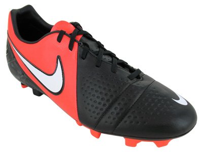 Nike Men's NIKE CTR360 LIBRETTO III FG SOCCER SHOES 9.5 (BLACK/WHITE/BRIGHT CRIMSON)