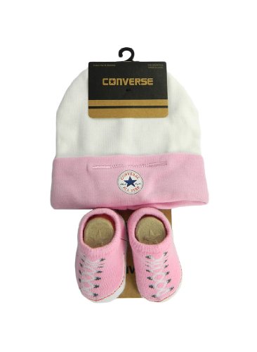 Converse Sock & Hat Set Kids Other Fabric Socks - Pink, Size PAC Child UK