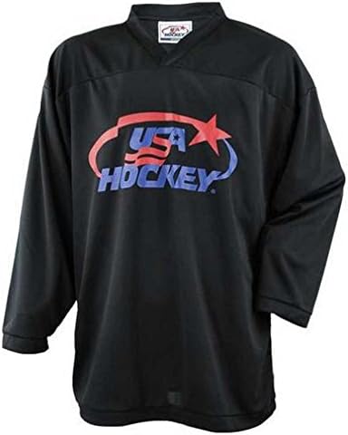 USA Hockey Adult Practice Ice Hockey Jersey Mid-Weight Black, Navy, Red or White