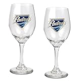 San Diego Padres 2 Piece Wine Glass Set