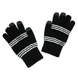 CTM Women's Hi-Tech Knit Texting Gloves (Black)