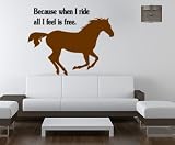 Horse wall decal--Big 22 X 28 inch sticker--sold by aluckyhorseshoe