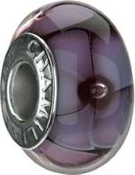 Authentic Chamilia Murano Charm "Lavender Petals" OB-166