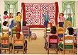Rebecca Barker Quilt Show and Tell Quiltscapes Set of 6 Cards 5" x 7"
