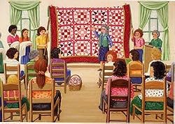 Rebecca Barker Quilt Show and Tell Quiltscapes Set of 6 Cards 5" x 7"
