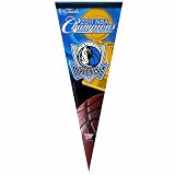 NBA Dallas Mavericks 2011 World Champions Premium Quality Pennant 12-by-30 inch "On Court"