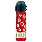 Produkt-Bild: Alfi 5327684050  Isolier-Trinkflasche isoBottle Be Happy Circles rot 0,5 l